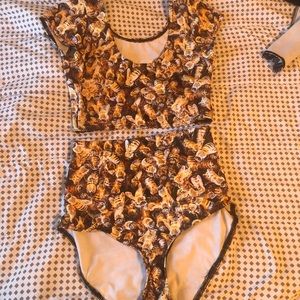 AUTHENTIC BLACKMILK BEE NANA SET TOP AND BOTTOM